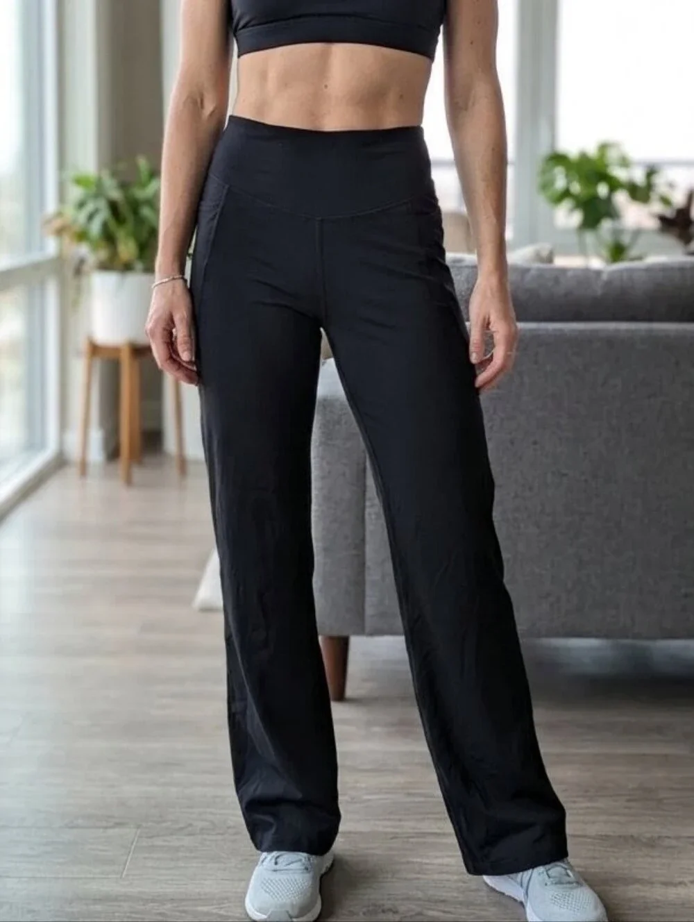 Jockey Bootcut Moisture Wicking Yoga Pants - Black